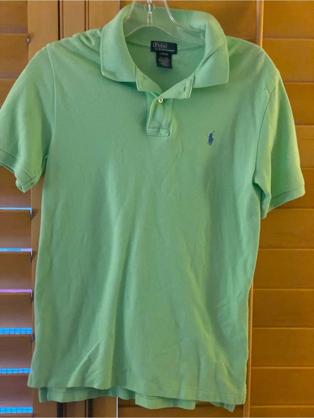 Youth Neon Green Ralph Lauren Polo Shirt Sz L
